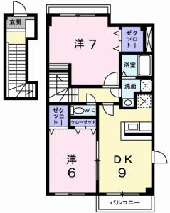 サザン・ヴィアーレＡ 201【間取図】 999999 (A201.jpg)