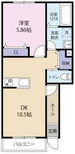 Casa･Mila 103【間取図】 999999 (103.jpg)