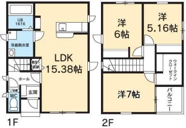フィットセル　フルール B【間取図】 999999 (B.jpg)