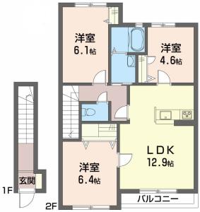 フレグランス沖洲 Ⅱ番館 205【間取図】 999999 (205(250919).jpg)