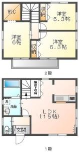 ル・クレール南田宮A A5【間取図】 999999 (A1.jpg)