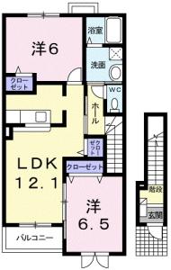 サンライズ貴園Ｂ 201【間取図】 999999 (203.jpg)