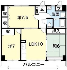 サンライズアベニュー 104【間取図】 999999 (サンライズアベニュー(104).JPG)
