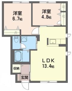 シャーメゾンKC棟 107【間取図】 999999 (107.jpg)
