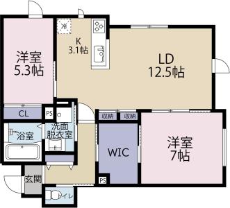 Belle Lead 東吉野 B棟 102【間取図】 999999 (ベルリードB102.jpg)