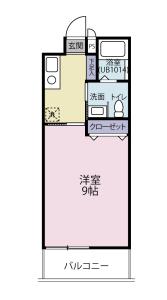 Worth Villa 204【間取図】 999999 (ワースヴィラ南中.jpg)