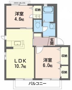 シャーメゾン上板　Ｃ棟 206【間取図】 999999 (206.jpg)