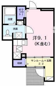 メゾン・アンジュ 105【間取図】 999999 (105.jpg)