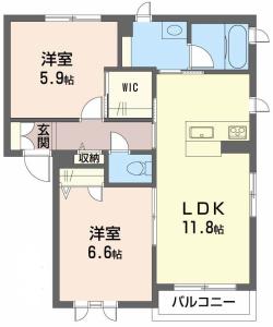 プロヌーブ南田宮　Ｂ棟 205【間取図】 999999 (205(251222).jpg)