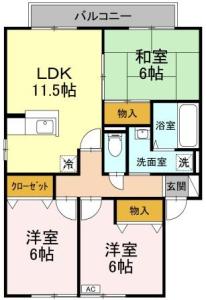 サンコート C棟 C201【間取図】 999999 (201.jpg)