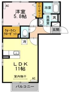 サニープレイス A棟 203【間取図】 999999 (まどり.jpg)